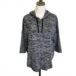 Calvin Klein Women's Size Large Performance Gray Short Sleeve Pullover Top Shirt